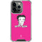 Betty Boop Pink Background iPhone 14 Pro Clear Case